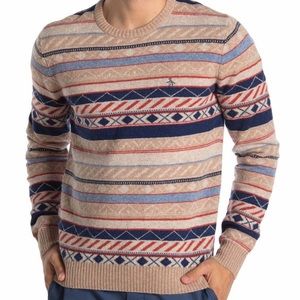 Penguin Munsingwear Lambs Wool Mix Stripe Sweater